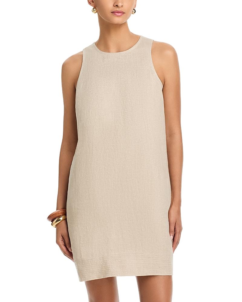knee length dresses for ladies Two Palms Double-Ruffle Linen Dress main image 1