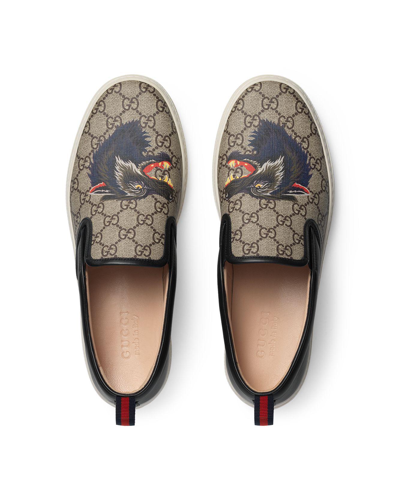 gucci wolf head loafers