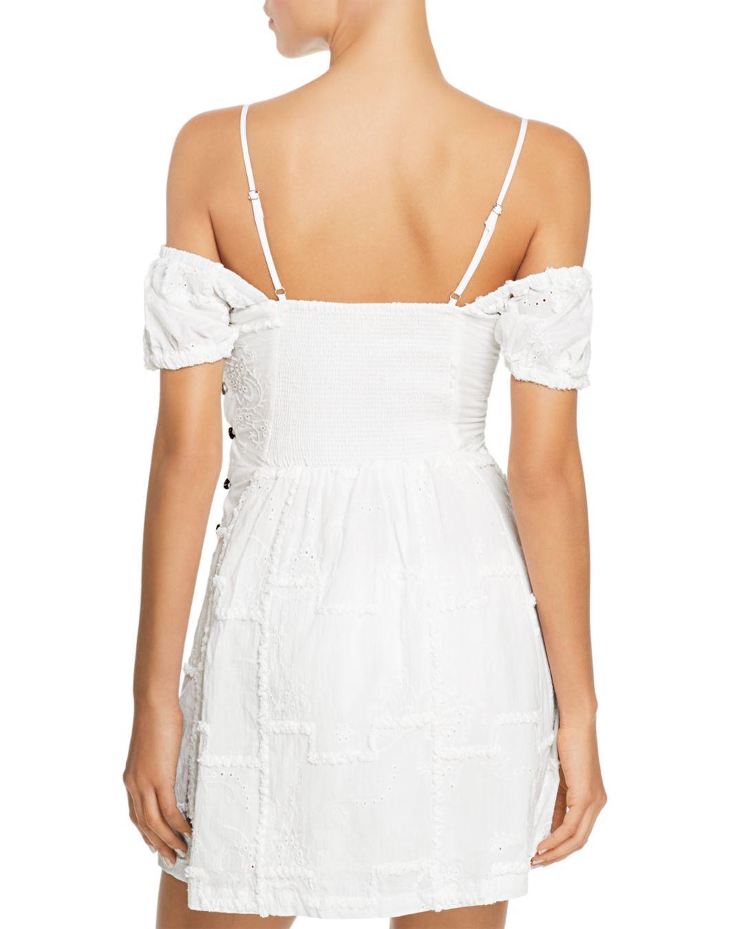 cold shoulder swim dress