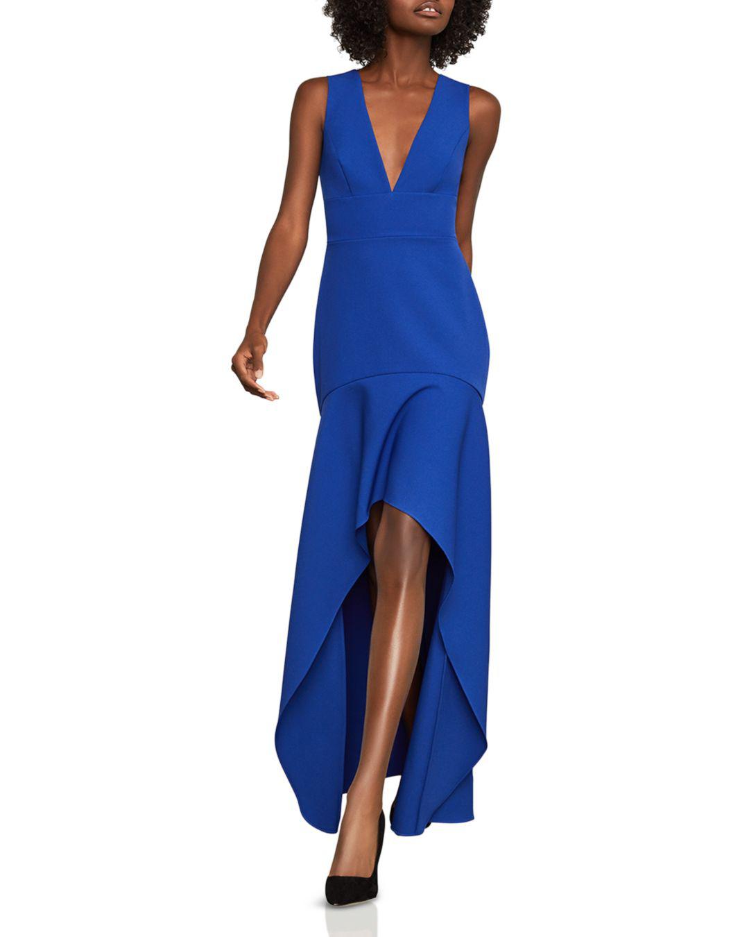 bcbg royal blue gown