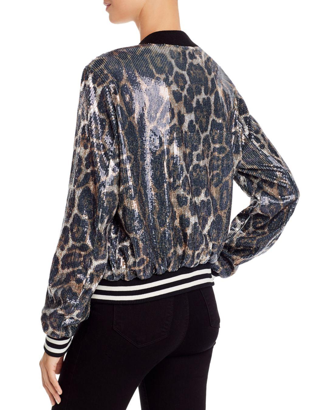 leopard sequin jacket