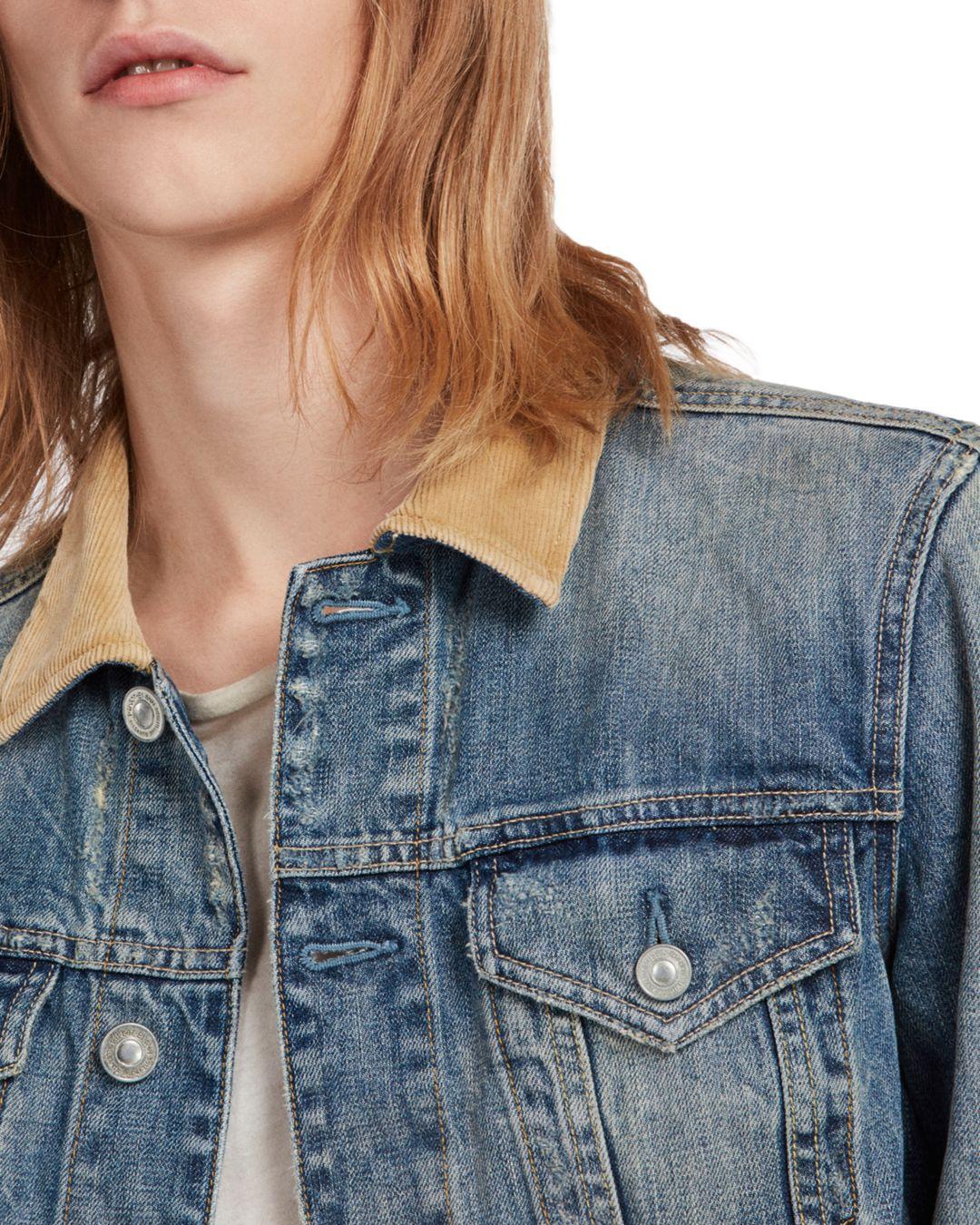 all saints dexter denim jacket
