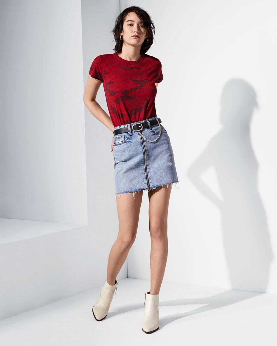 rag and bone red camo tee