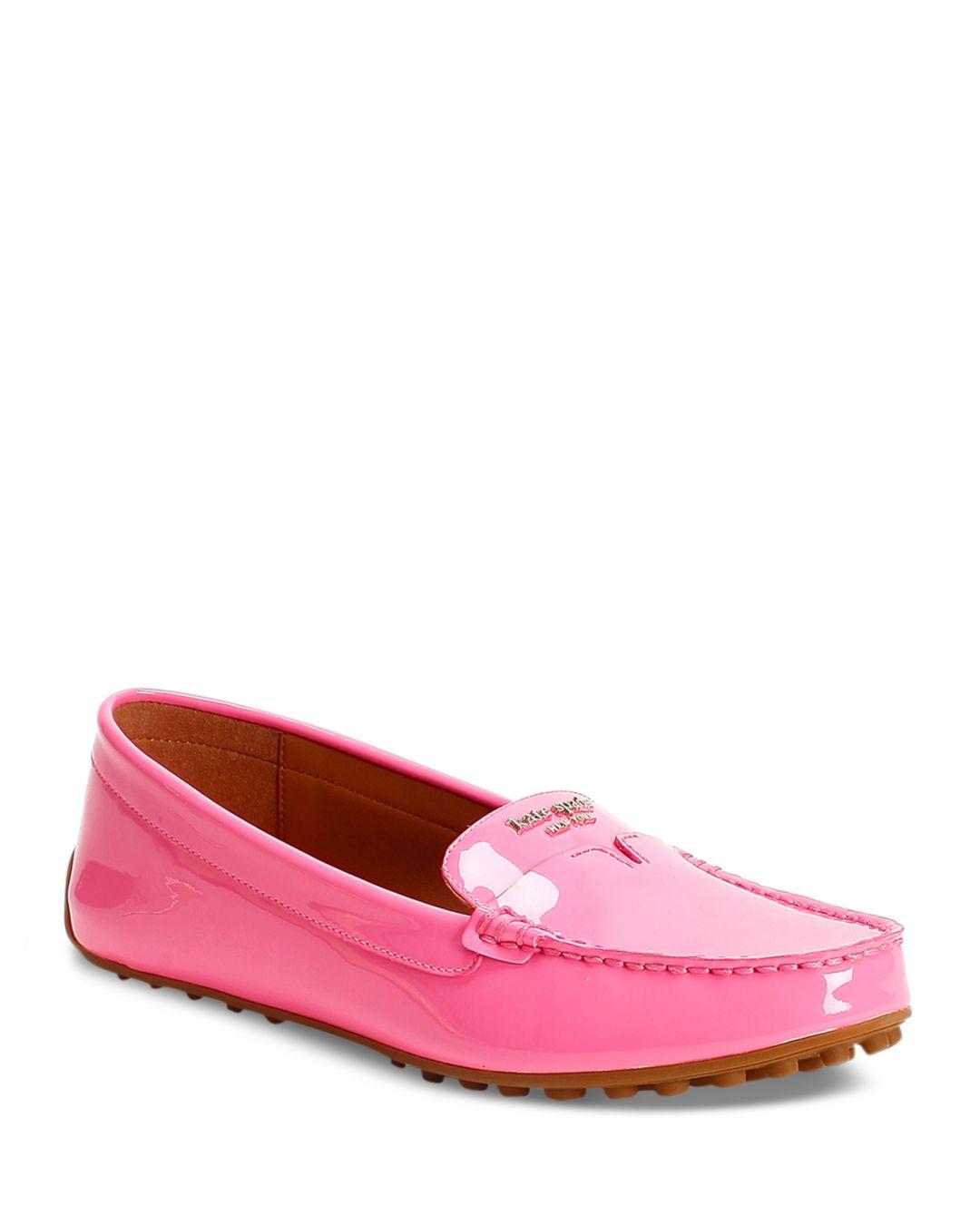 Kate Spade Leather Women's Deck Loafer Flats in Neon Pink (Pink) Lyst