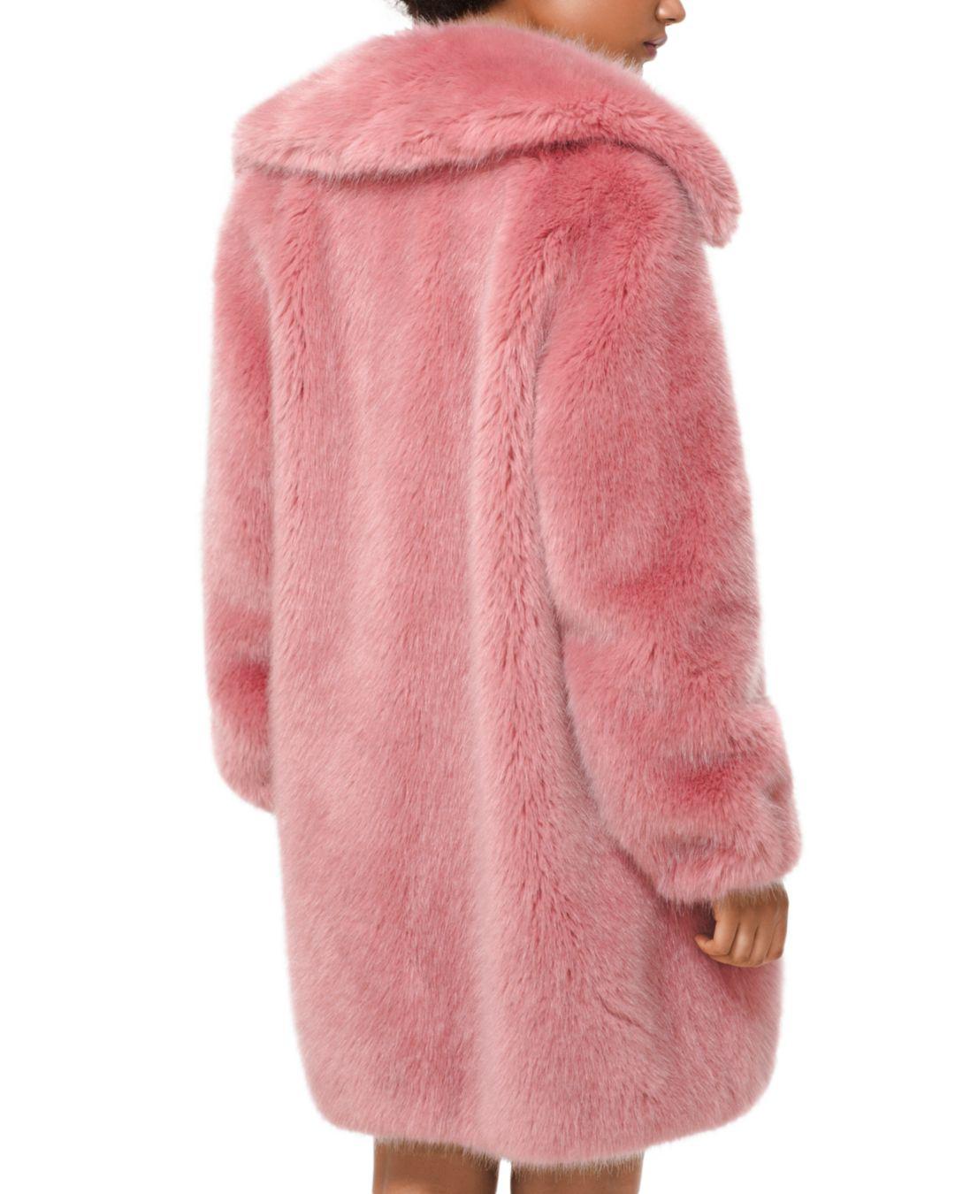 Lyst Michael Michael Kors Fauxfur Jacket in Pink