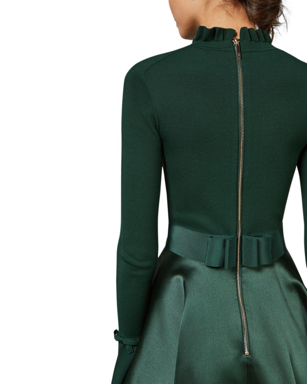 Ted Baker Satin Zadi Long Sleeve Fit 