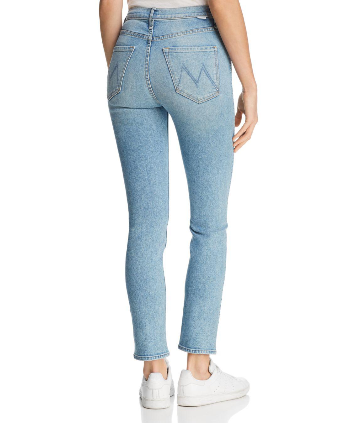 Mother The Dazzler Ankle Straight-leg Jeans In Ready To Roll in Blue | Lyst