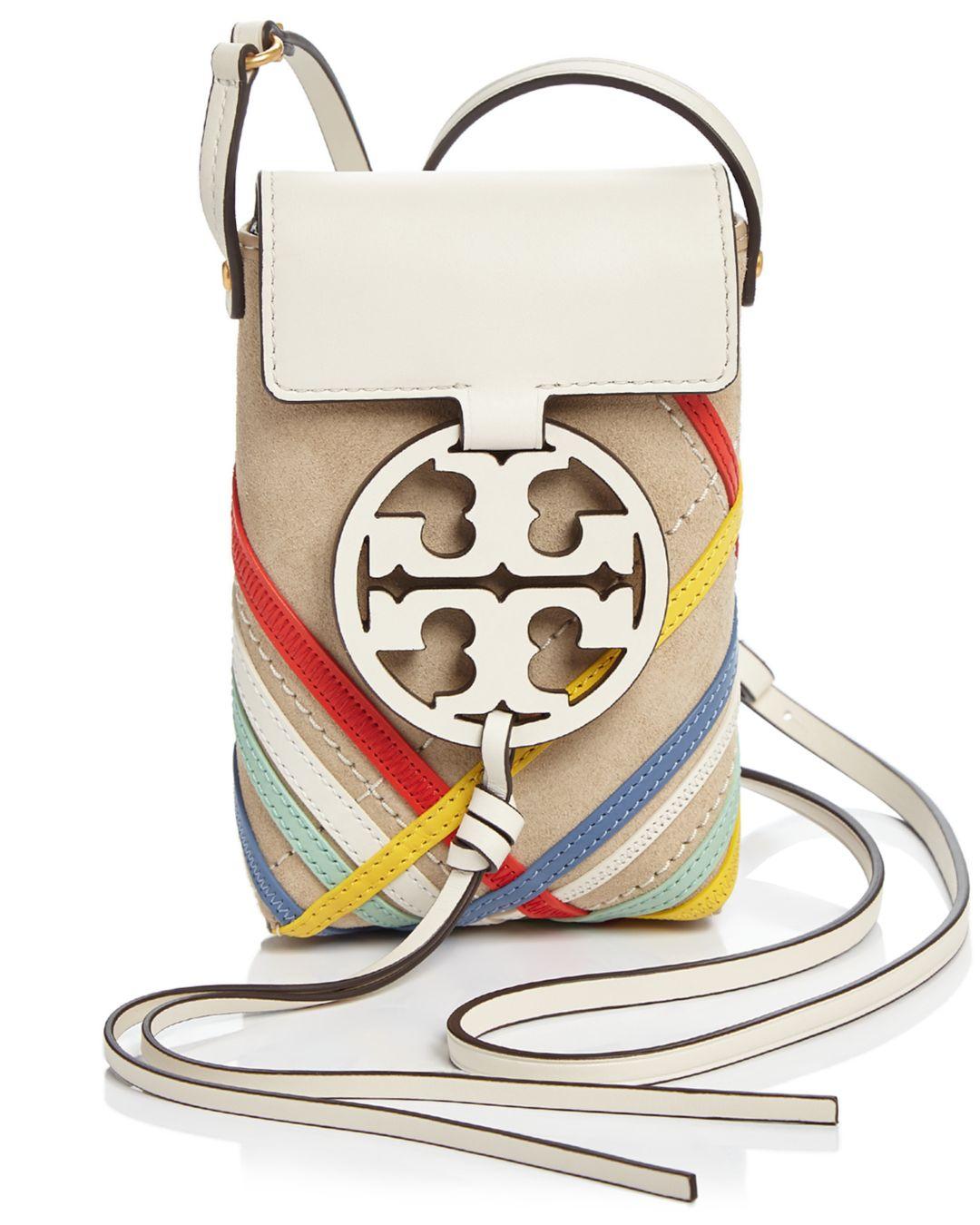 Tory Burch Miller Leather Phone Crossbody Bag in Taupe (Natural) - Save 26% - Lyst