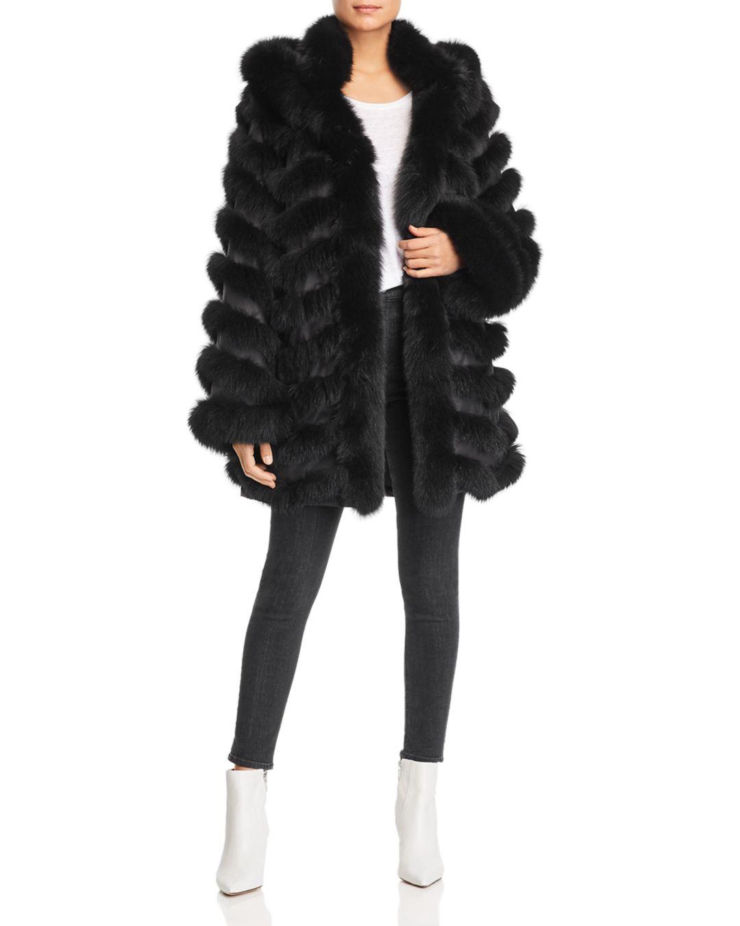 reversible fur raincoat