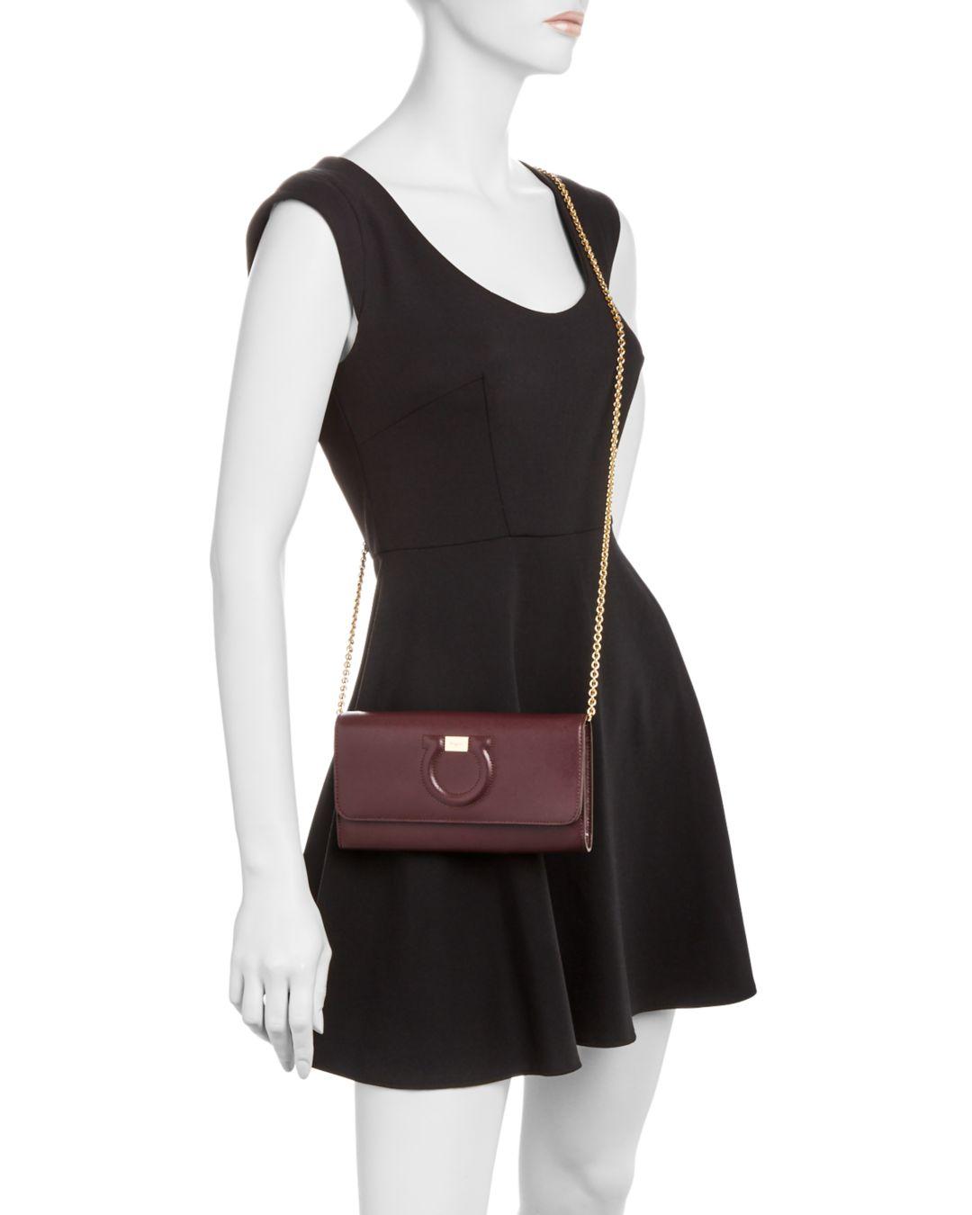 Gancini city leather chain wallet sale