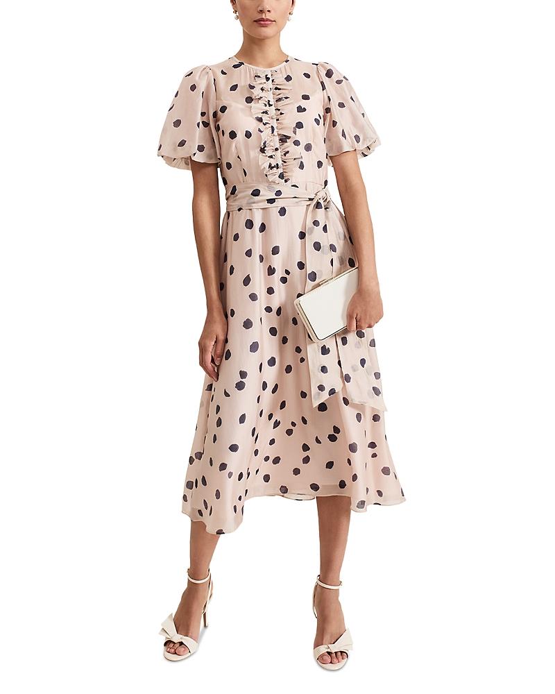 Phase Eight Nicola Spot Dress in Pink | Lyst