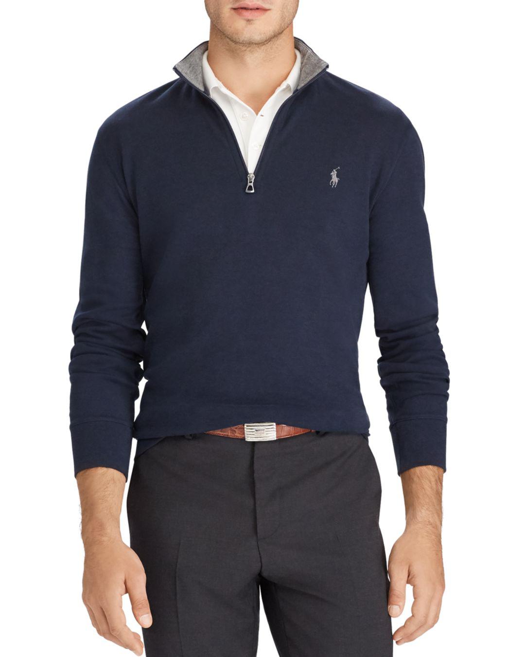 ralph lauren jersey half zip