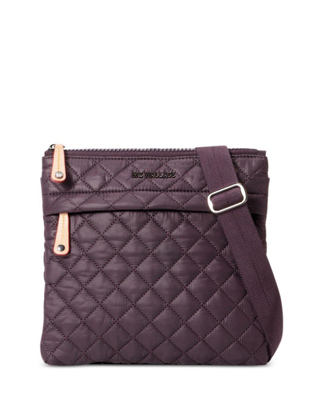 MZ Wallace Metro Flat Crossbody Bag in Purple Lyst