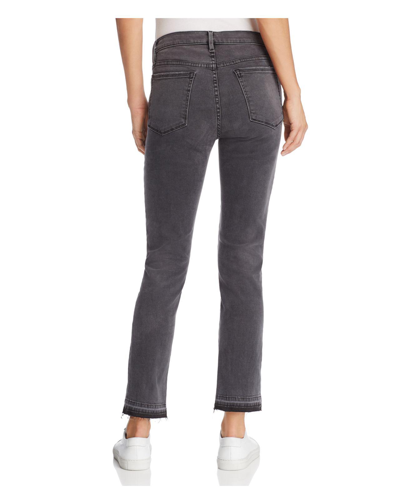 frame split hem jeans