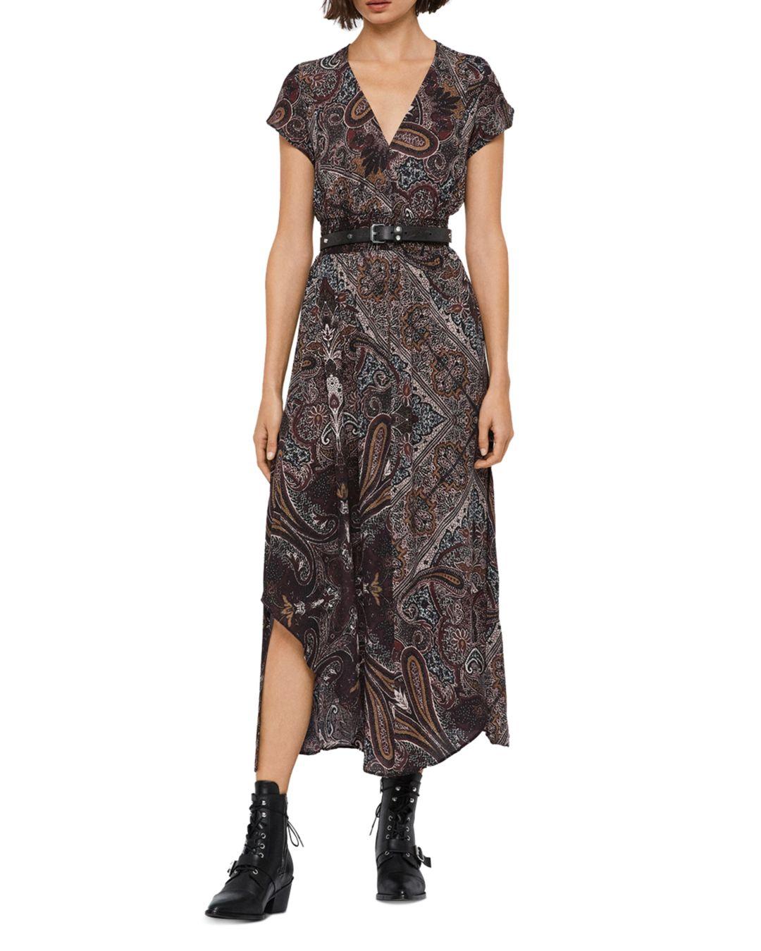 AllSaints Synthetic Leila Paisley Maxi 