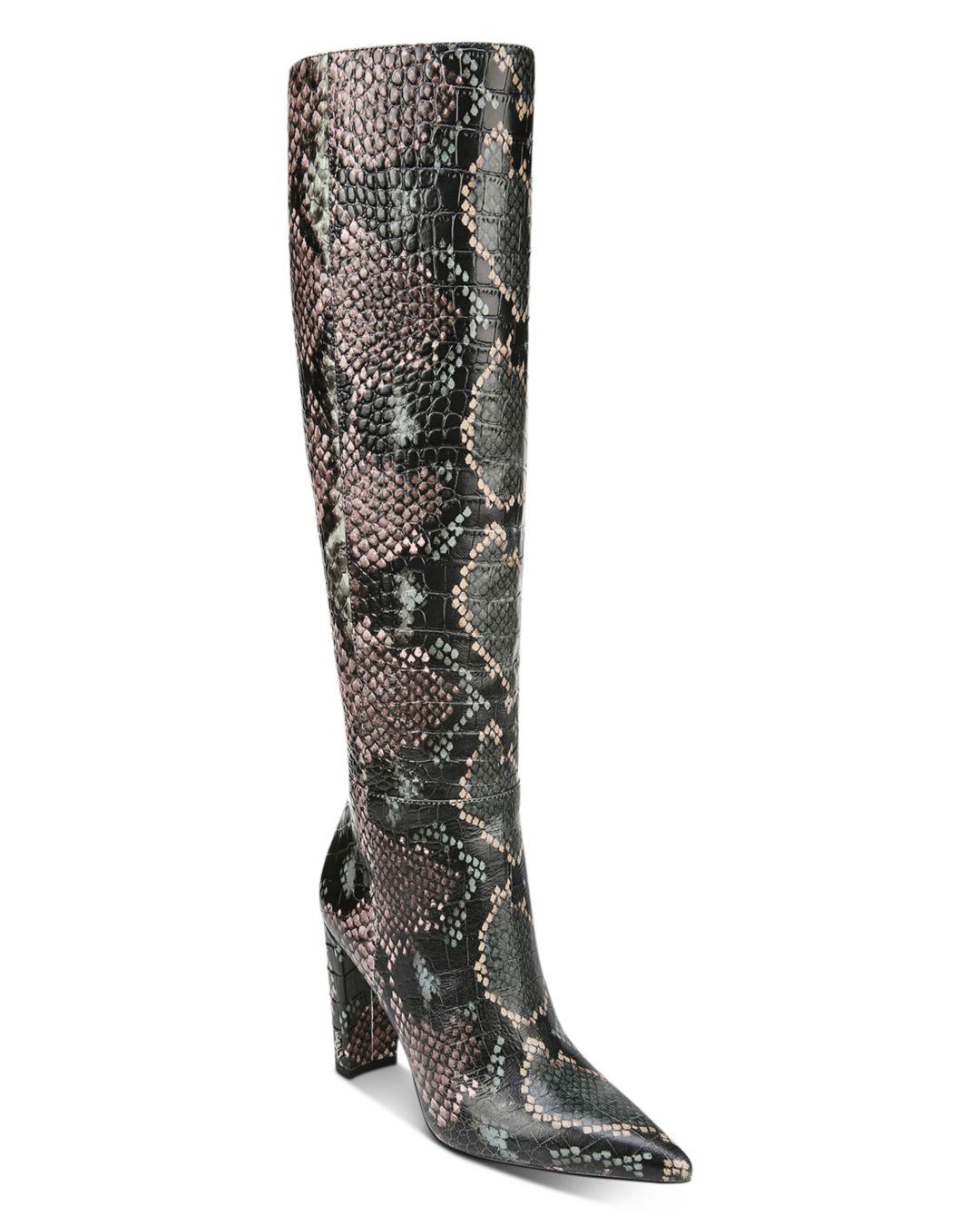 sam edelman snake print booties