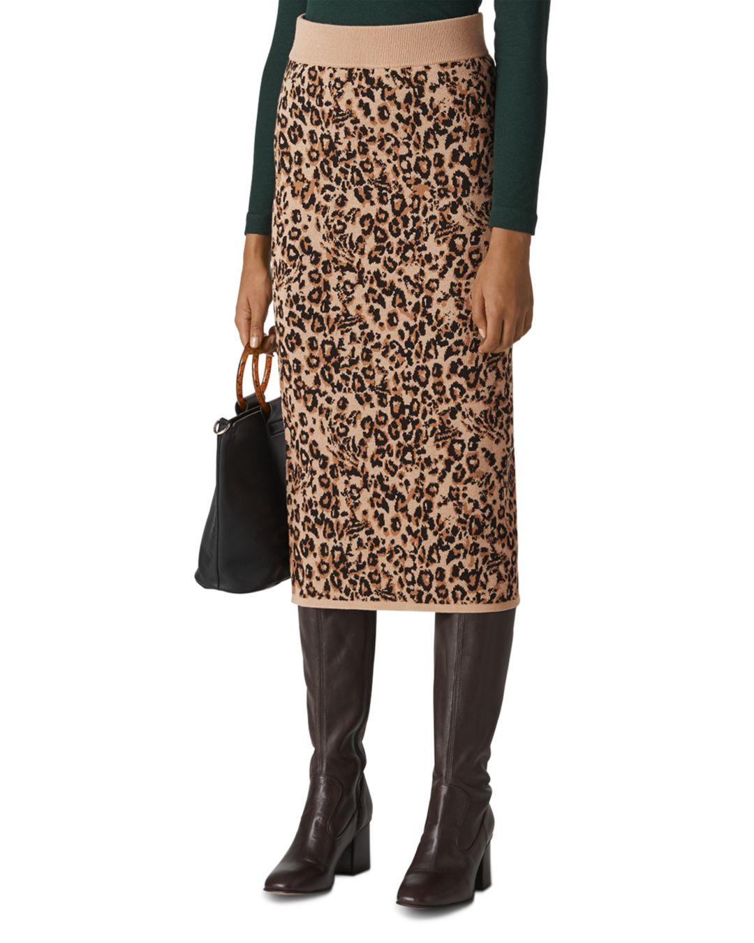 black and white jungle skirt