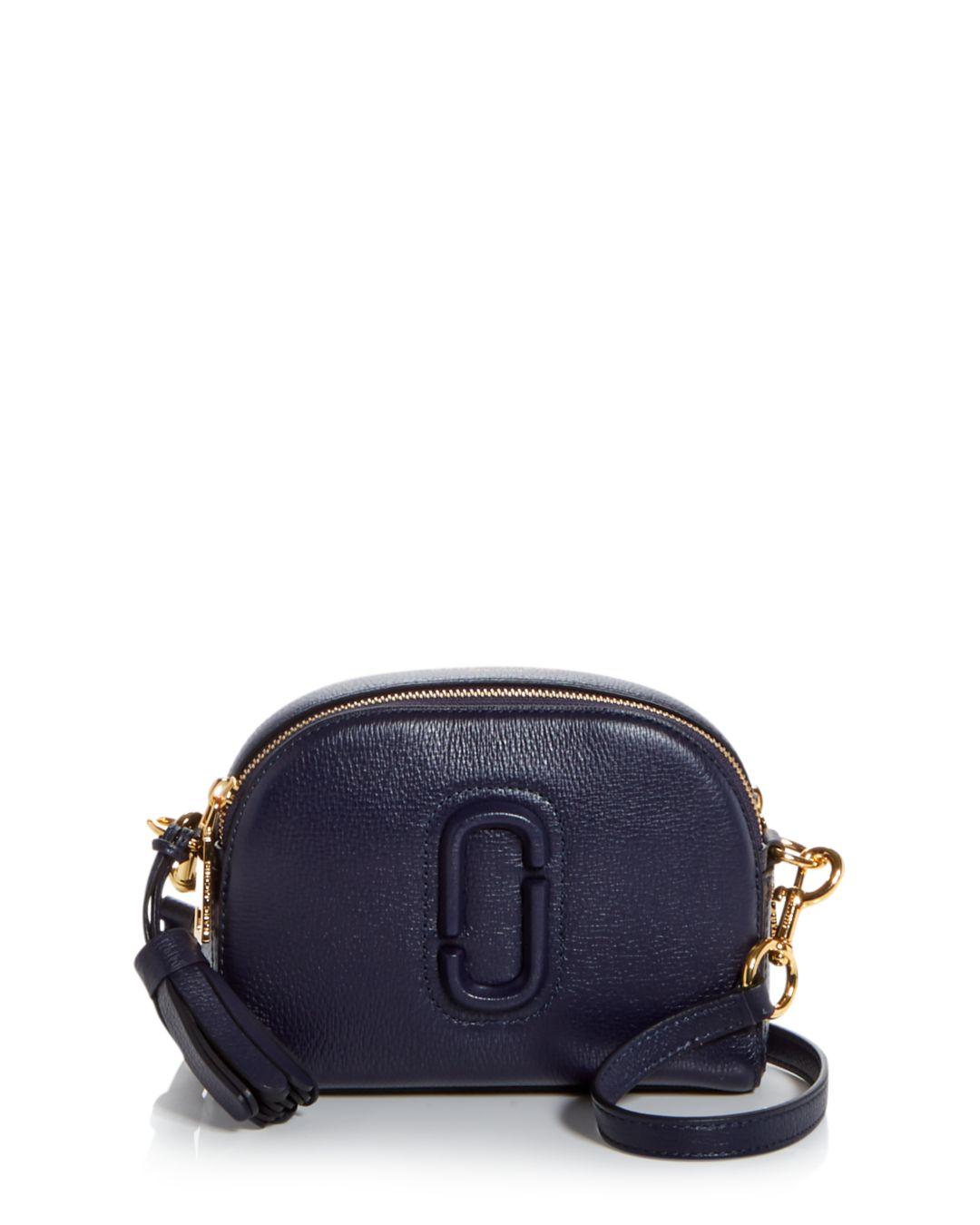 Marc Jacobs Leather Shutter Crossbody Bag in Navy (Blue) - Save 36% - Lyst