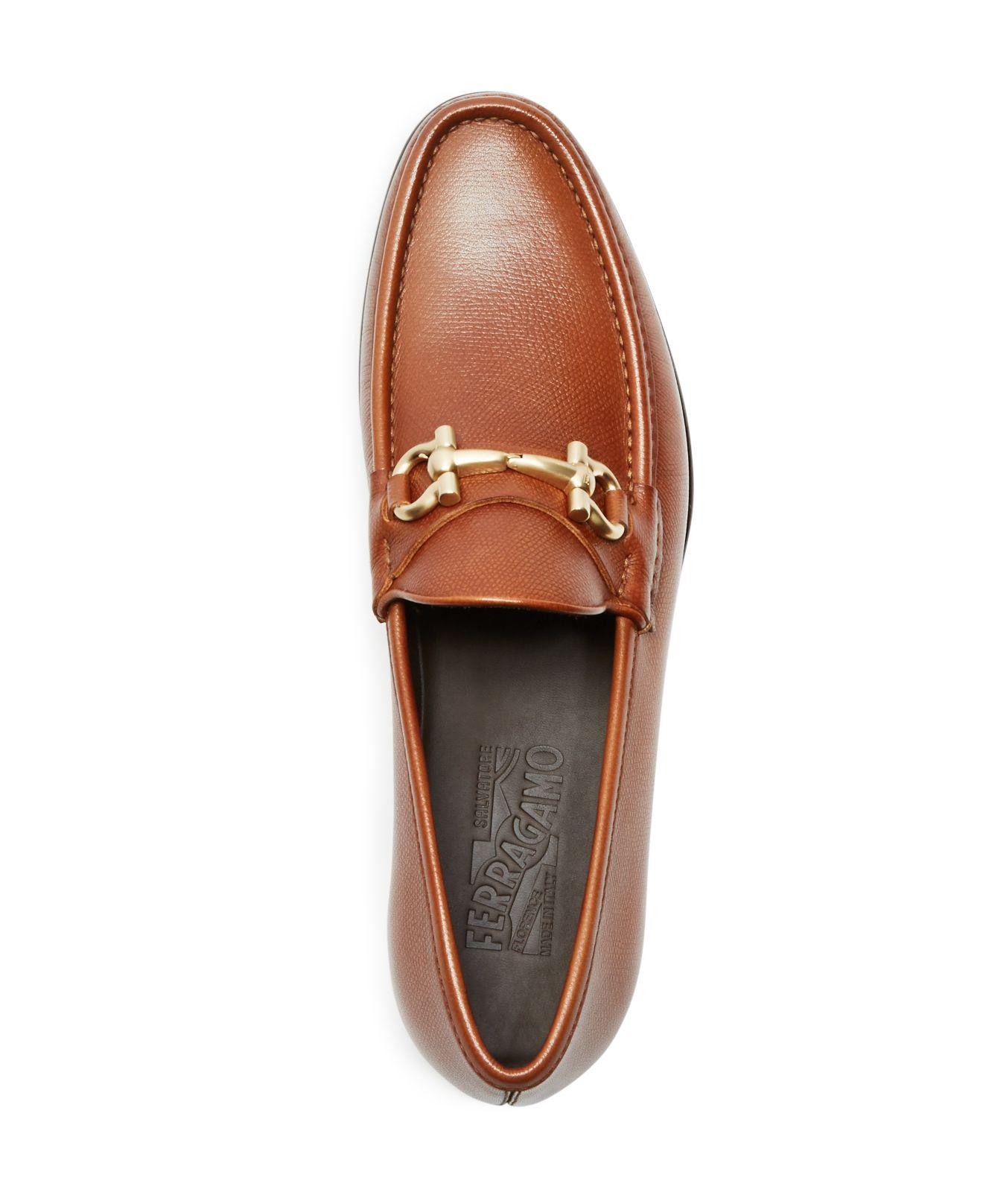 Ferragamo Leather Mason Loafers in Brown for Men - Lyst