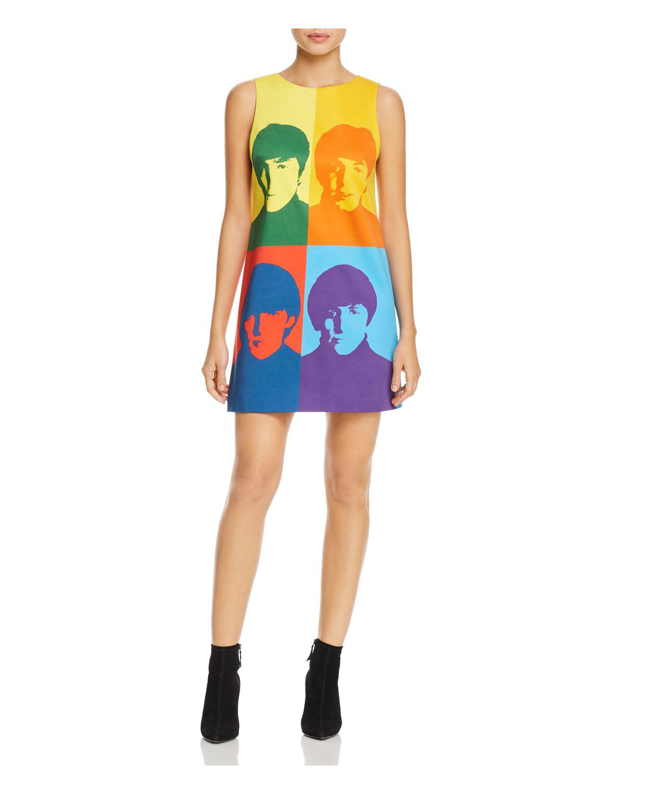 Alice + Olivia X Beatles Clyde Shift Dress in Blue | Lyst