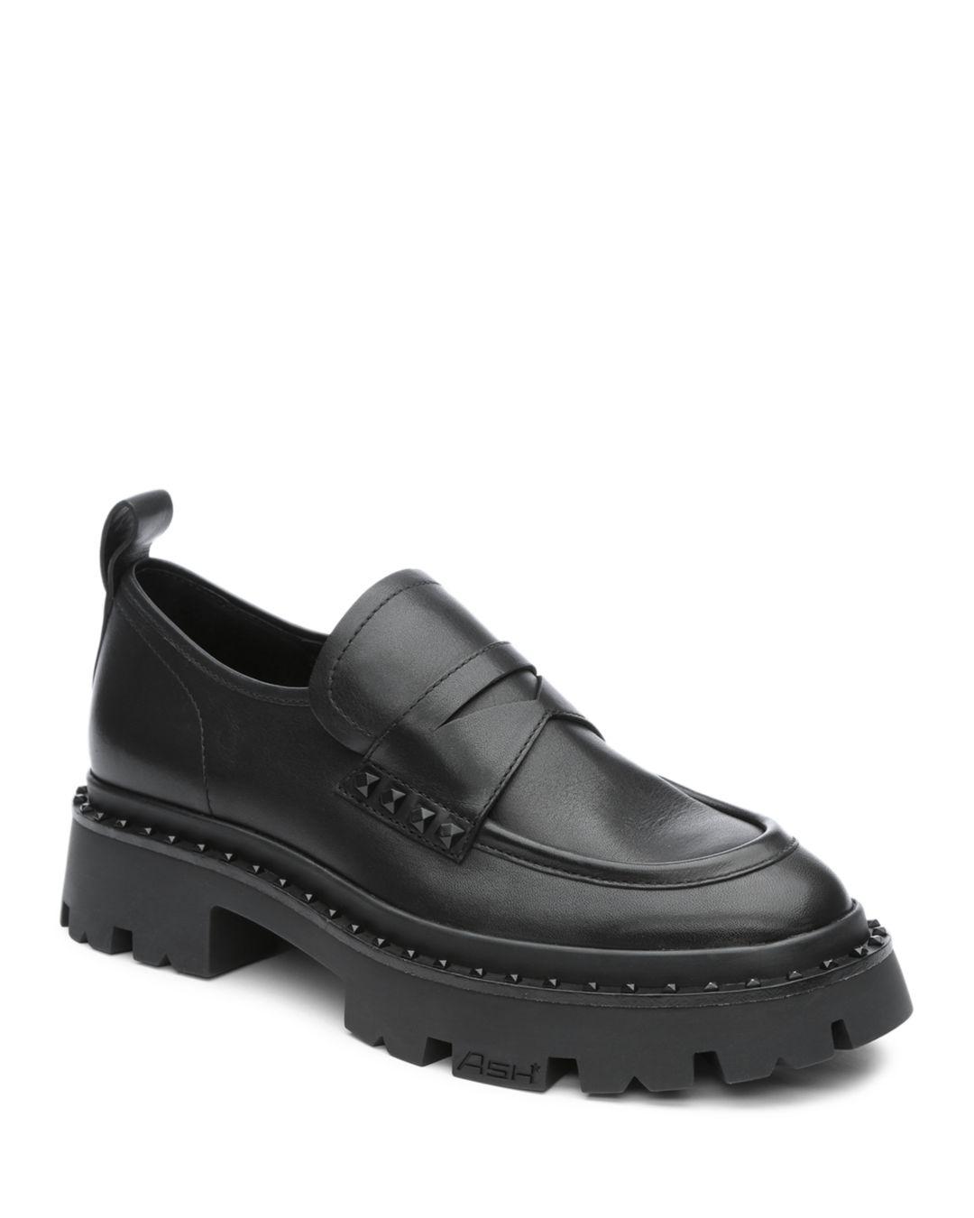 platform penny loafers