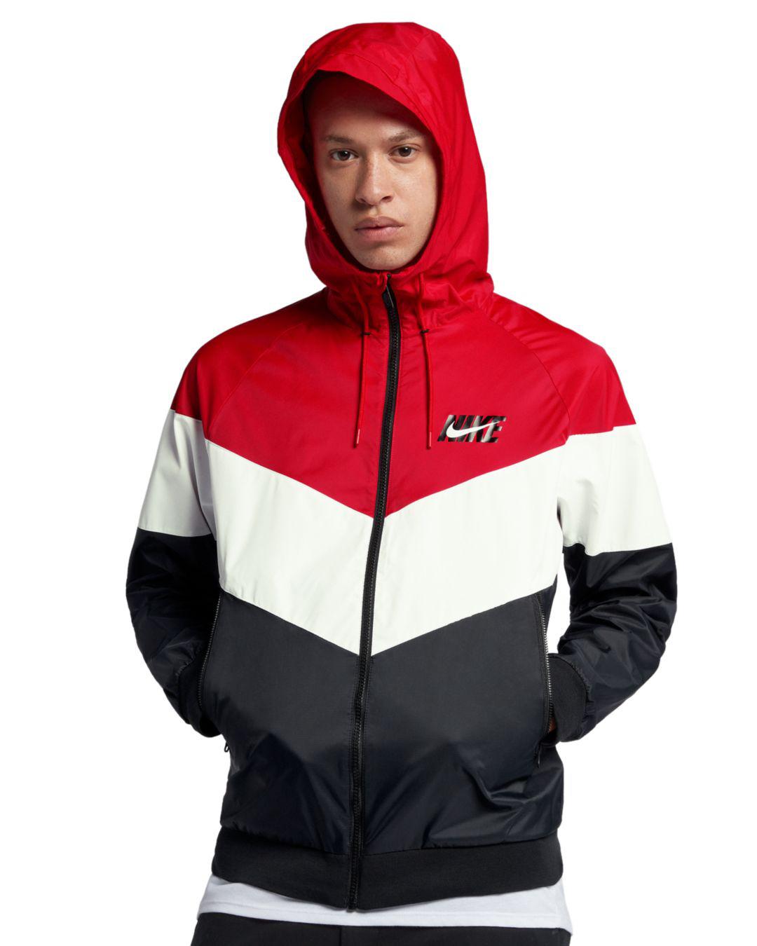 Nike Jacketrun Windbreakers in Red for Men | Lyst