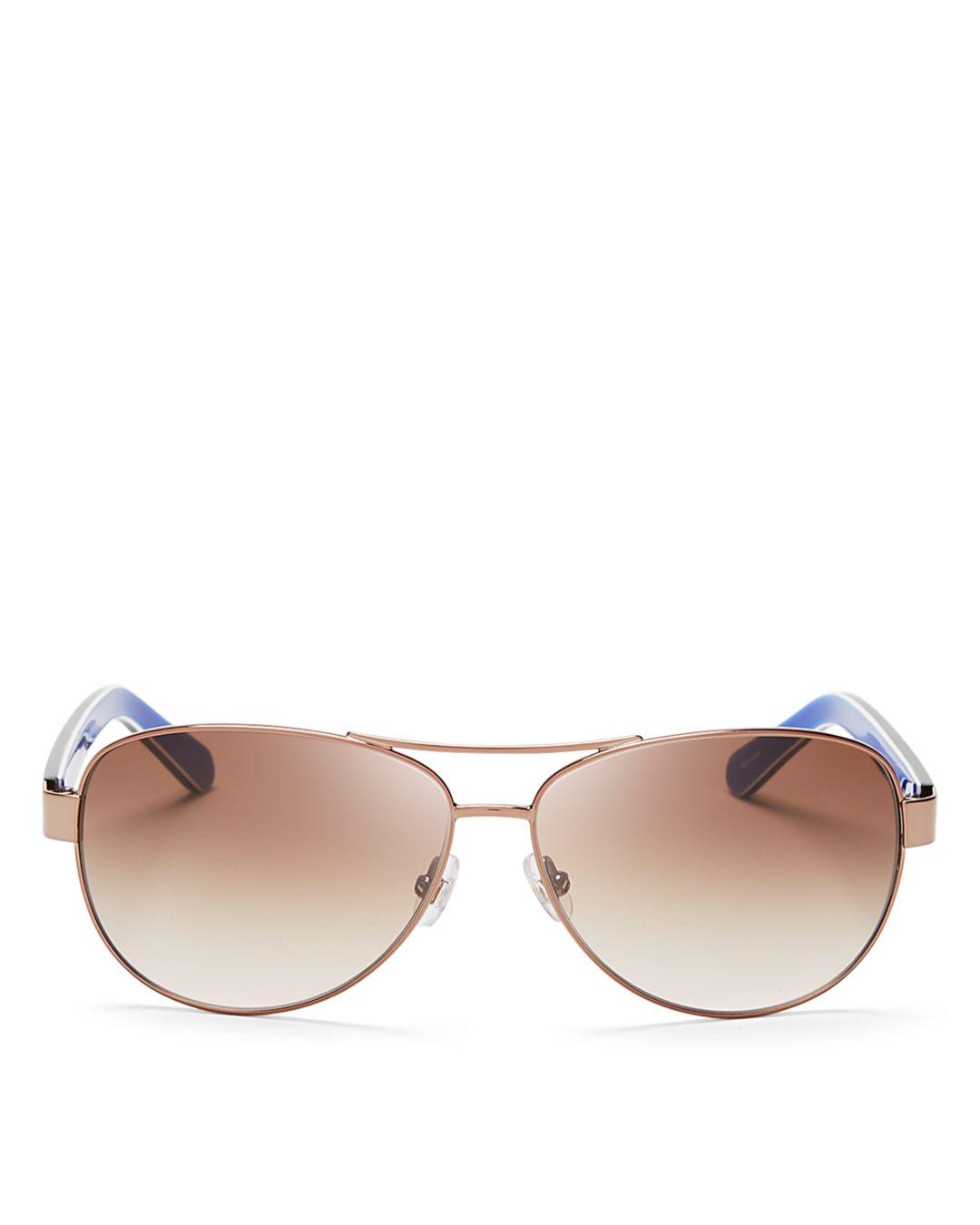 Kate Spade Women's Dalia Aviator Sunglasses in Pink Lyst