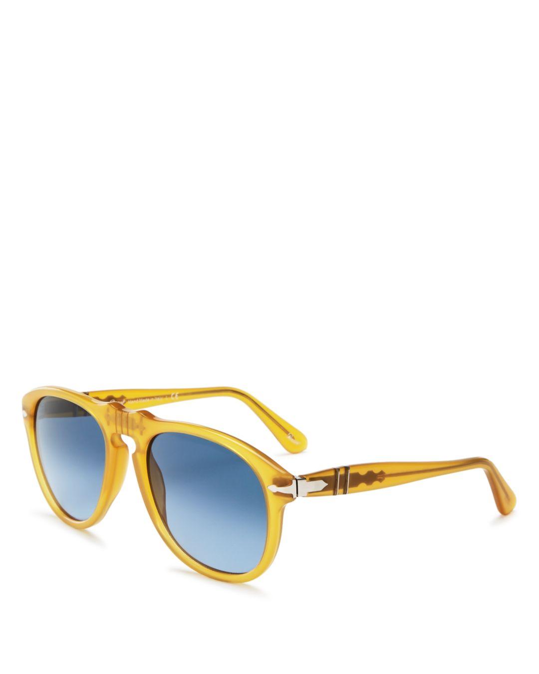Persol Unisex Miele Aviator Sunglasses in Blue | Lyst
