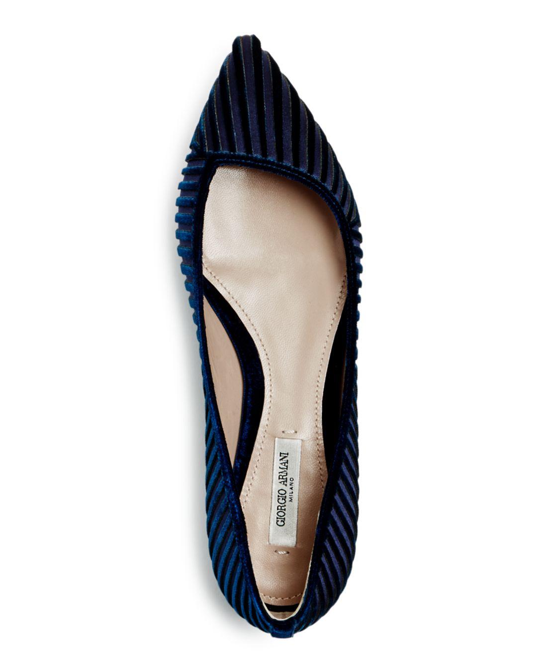 armani flat shoes