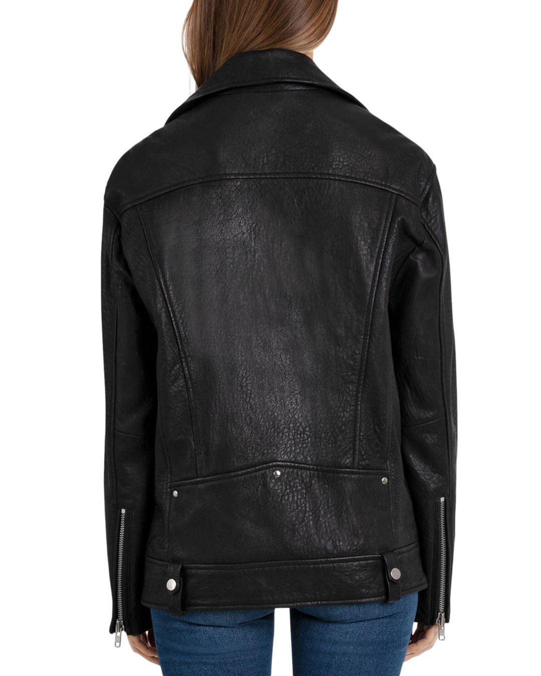 bagatelle faux leather moto jacket