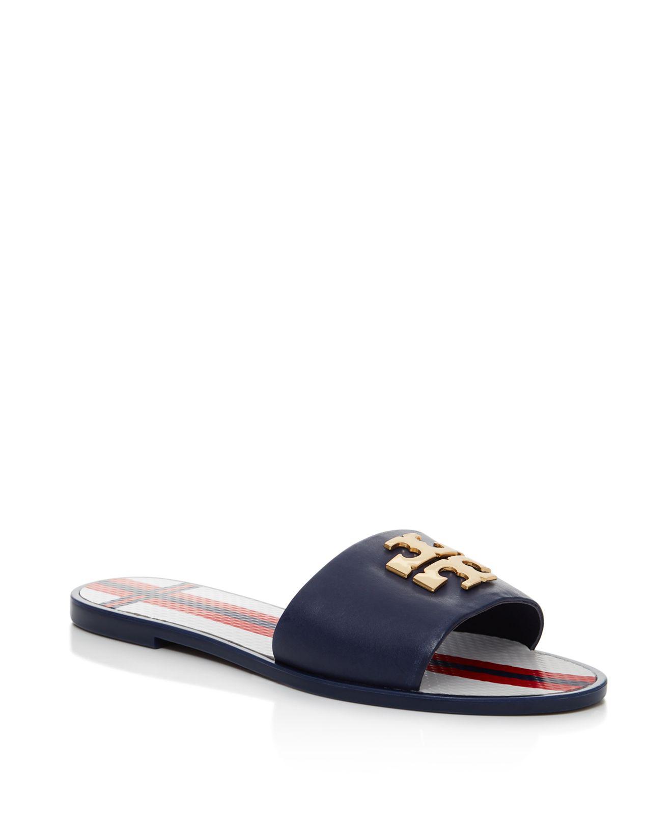 tory burch silver minnie flats