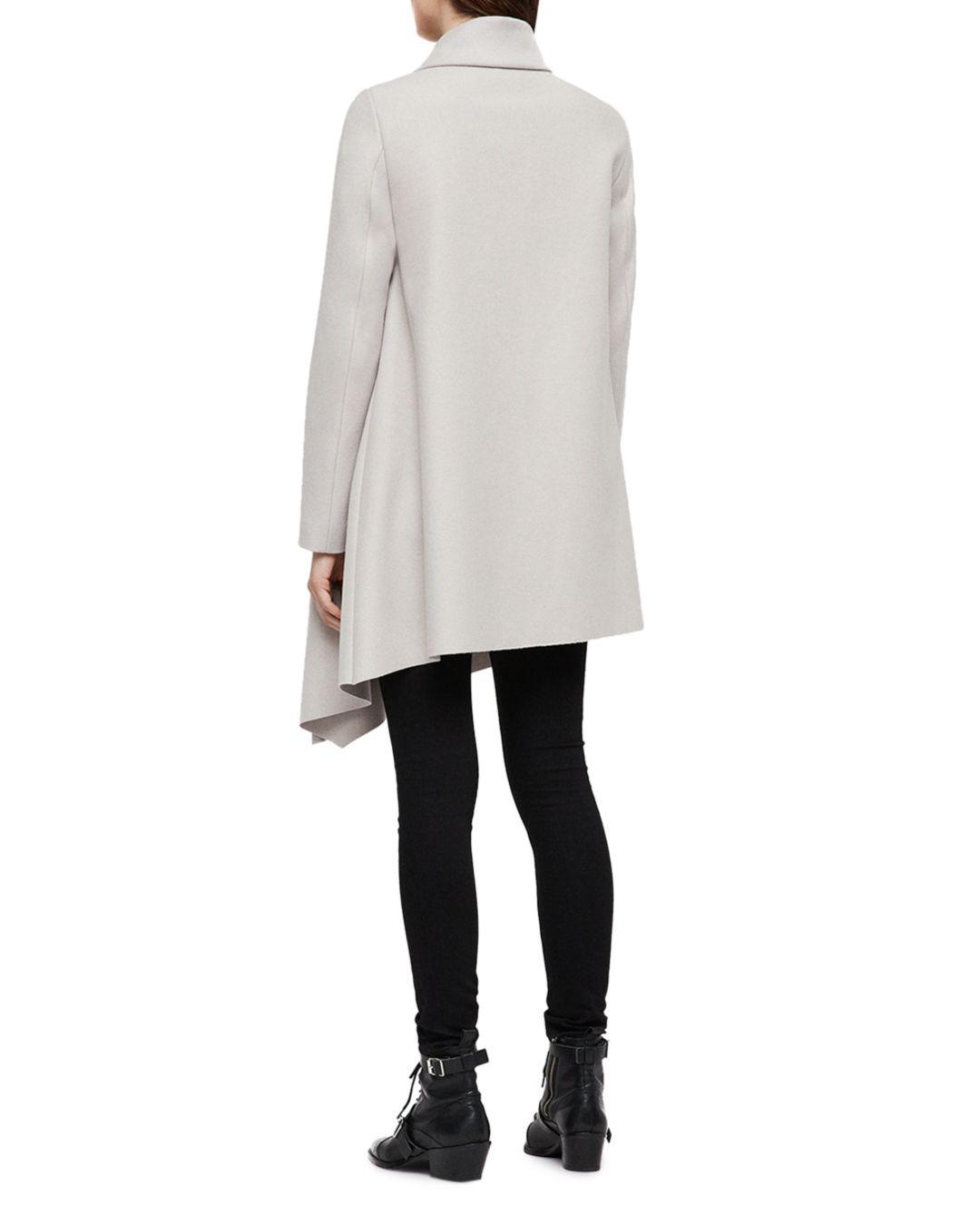 all saints city monument coat grey