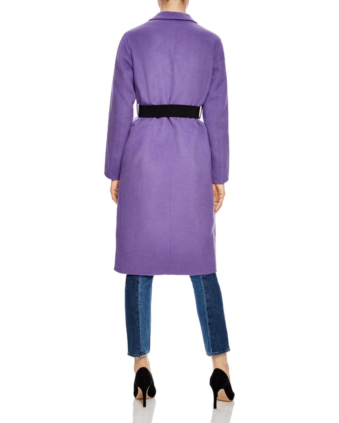 sandro purple coat