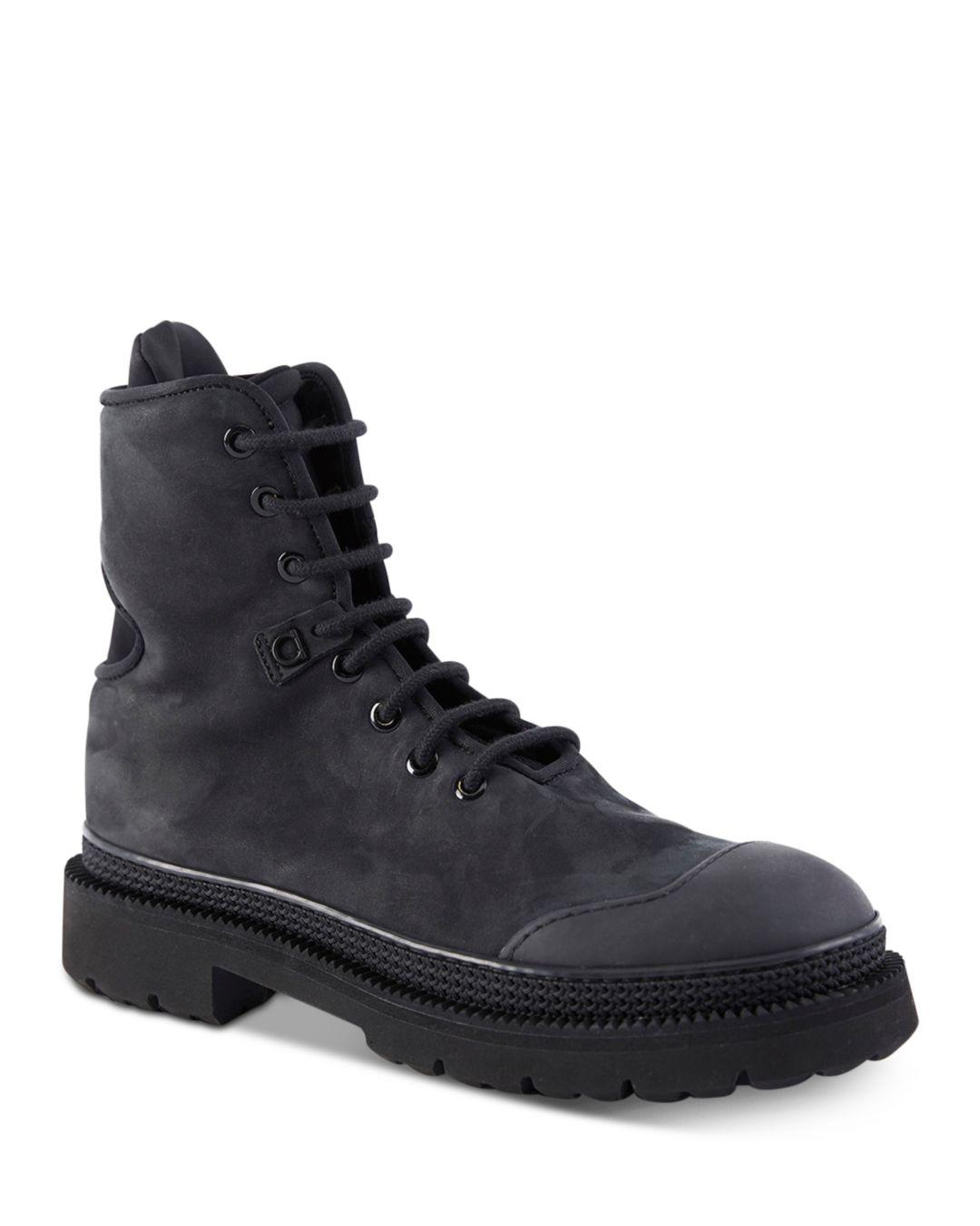 salvatore ferragamo combat boots