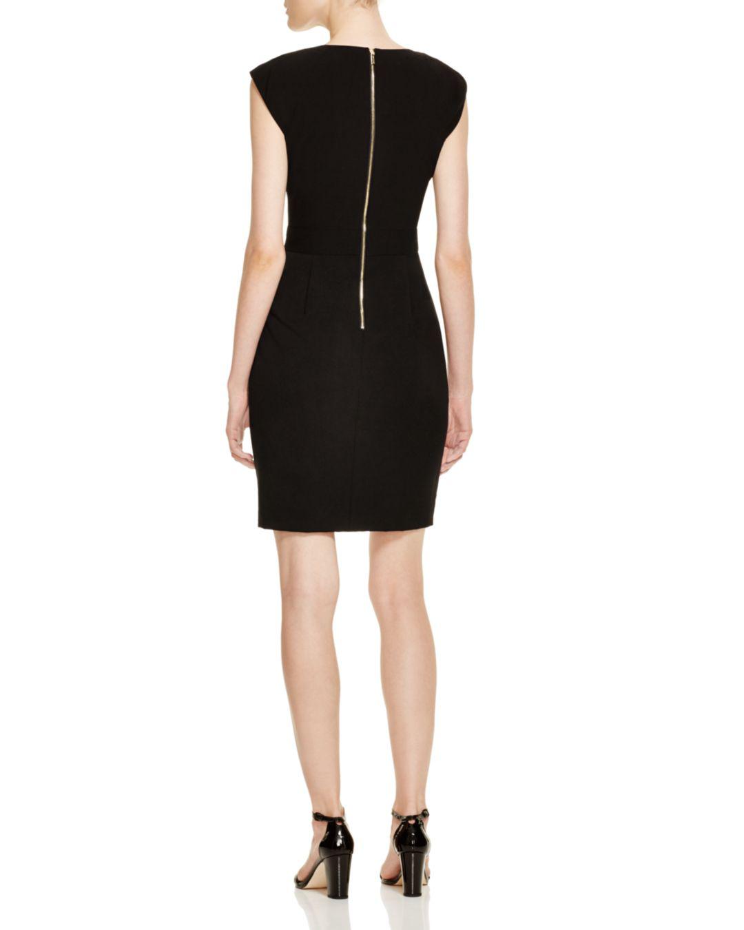 calvin klein buckled sheath dress