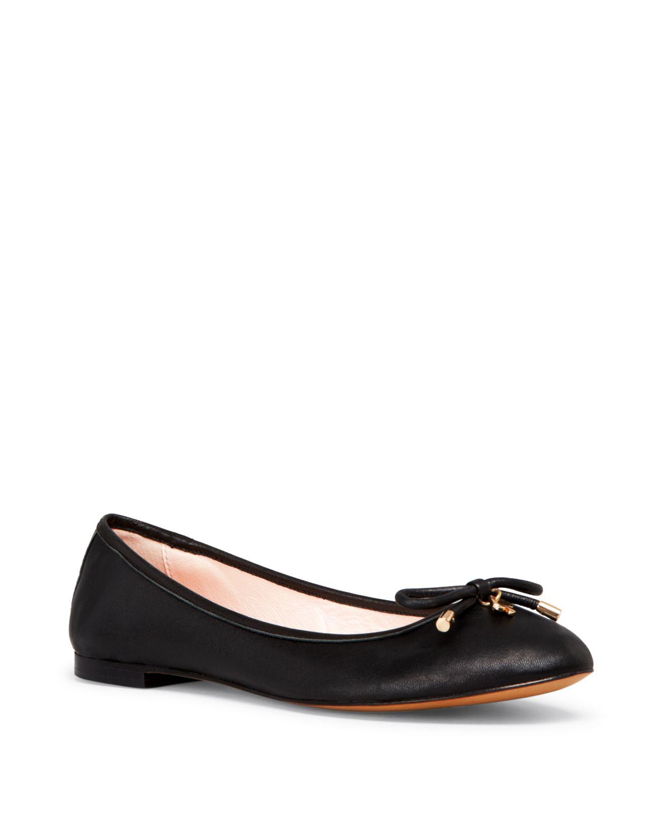 Kate Spade Willa Bow Ballet Flats in Black | Lyst