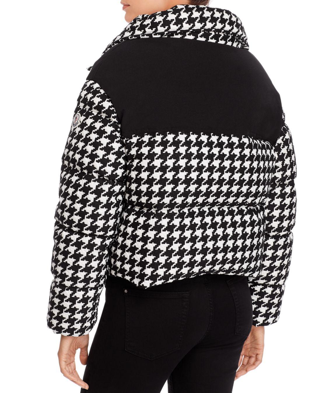 moncler nil houndstooth puffer jacket