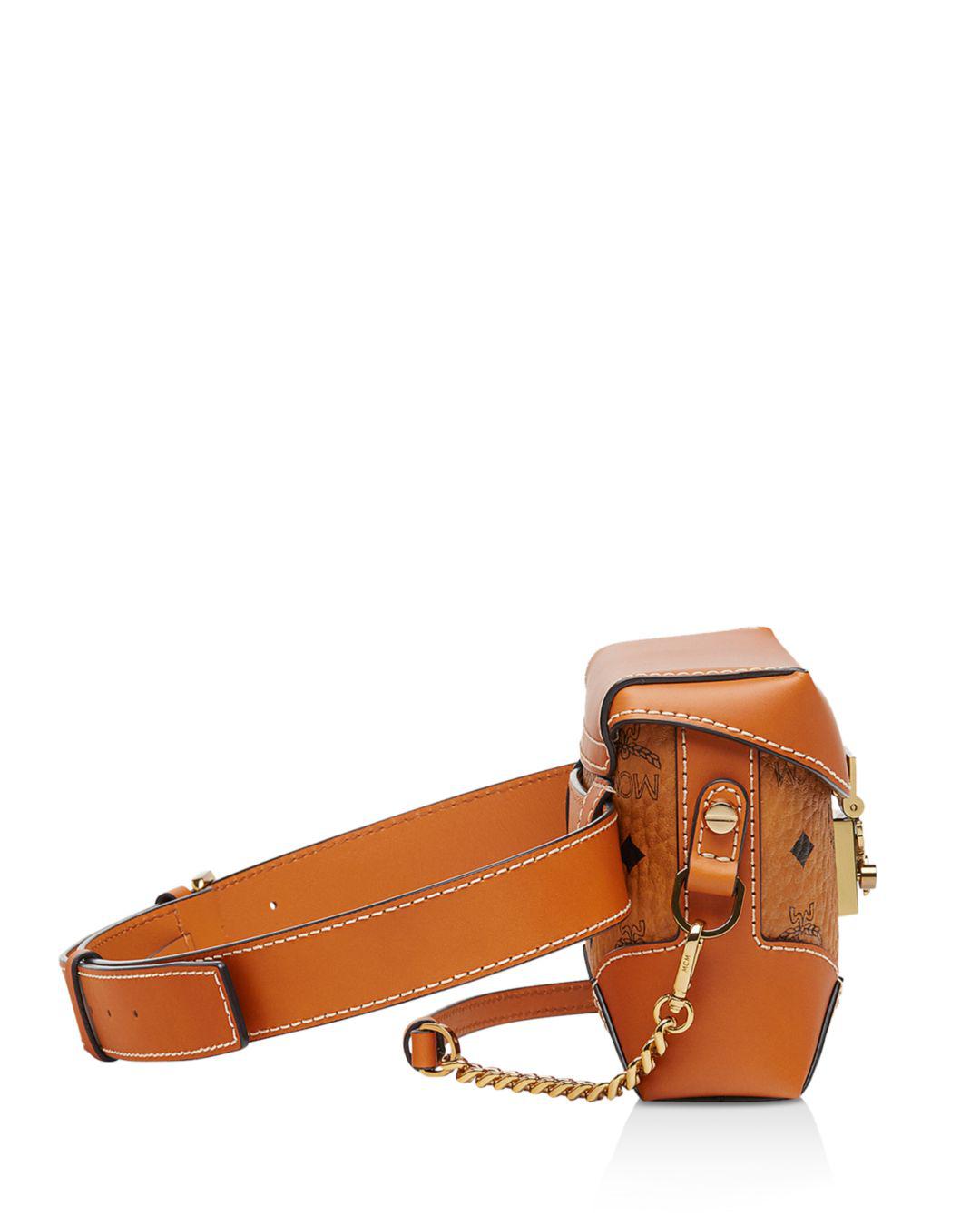 MCM Synthetic Soft Berlin Visetos Belt Bag Small Cognac | Lyst