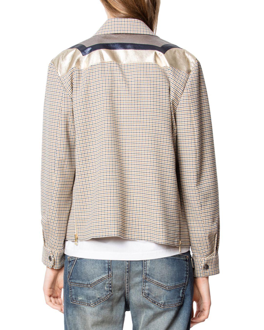Zadig & Voltaire Kartys Car Jacket in Cream (Natural) - Lyst