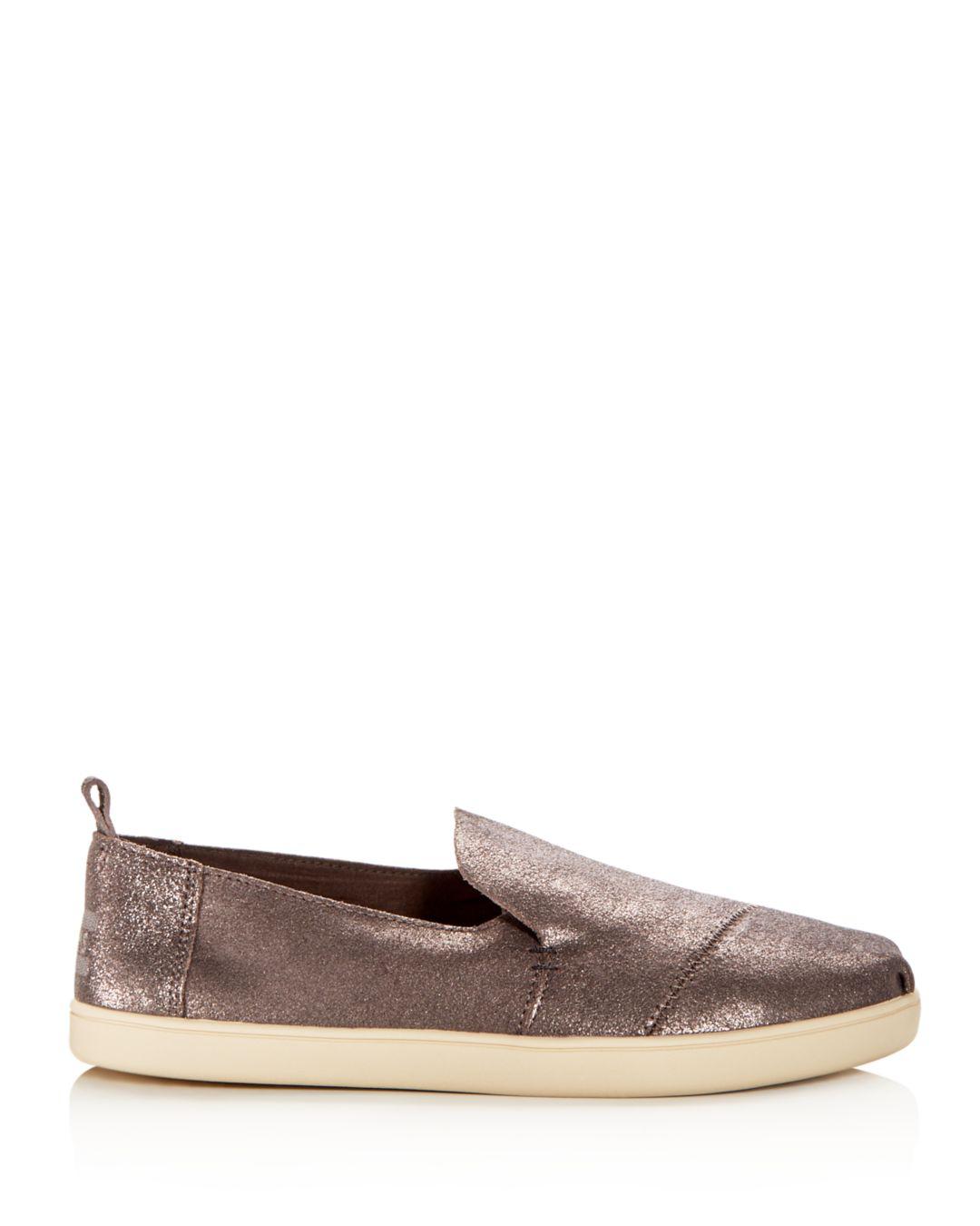 toms alpargata silver