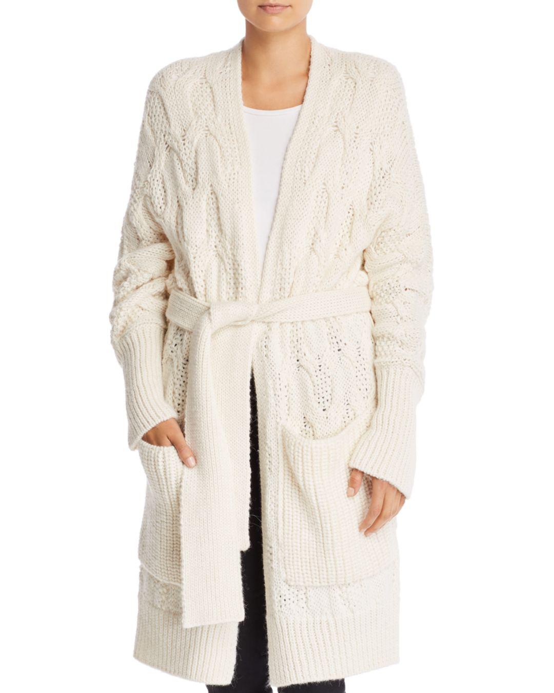 belted duster cardigan