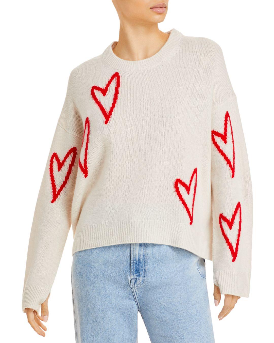 Zadig & Voltaire Markus Hearts Cashmere Sweater | Lyst