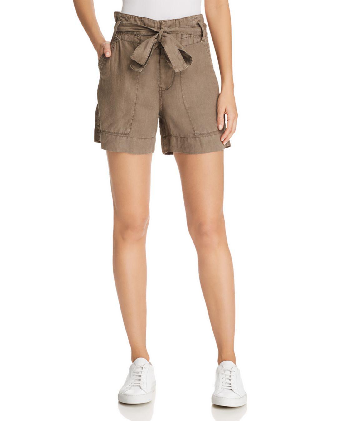 high rise cargo shorts