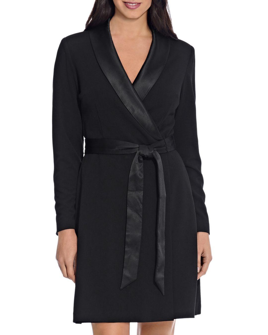 Crepe Tuxedo Dress 