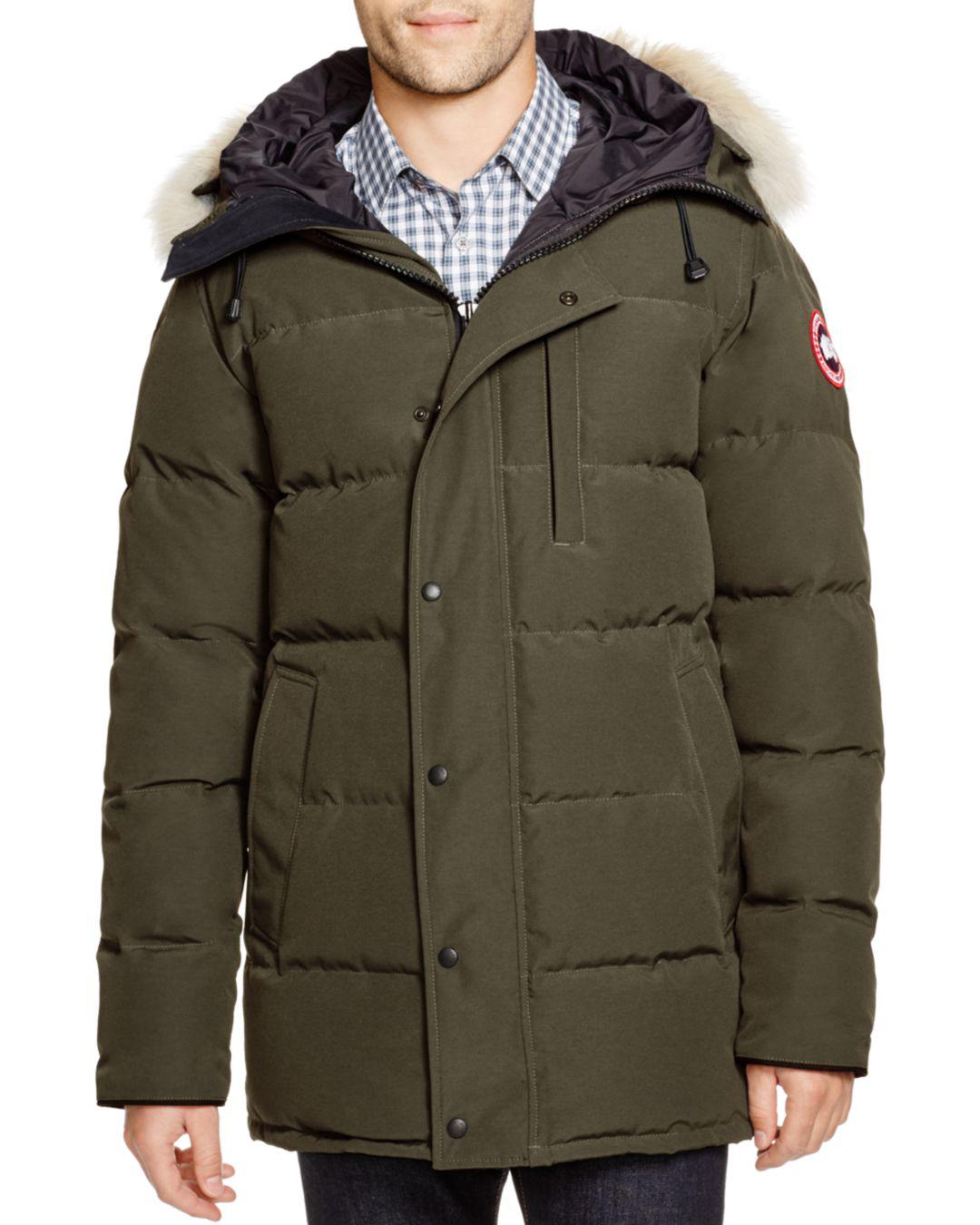 Canada Goose Goose Carson Down Parka in Military Green (Green) for Men ...