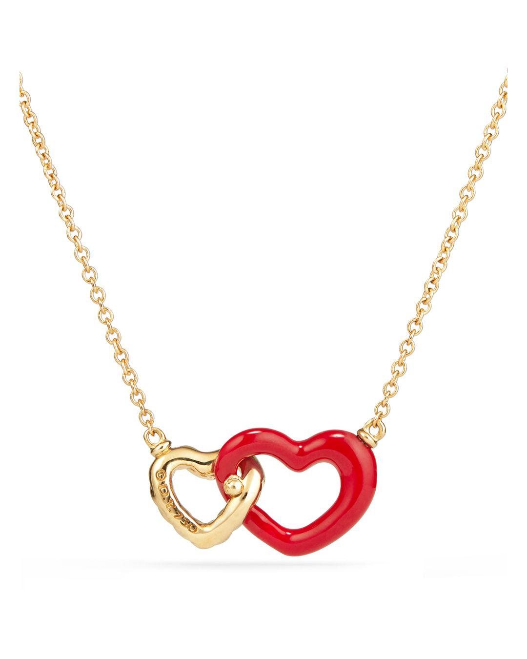 David Yurman Double Heart Pendant 