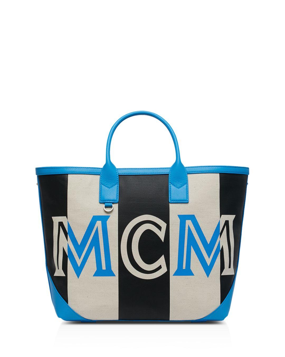 mcm canvas tote bag