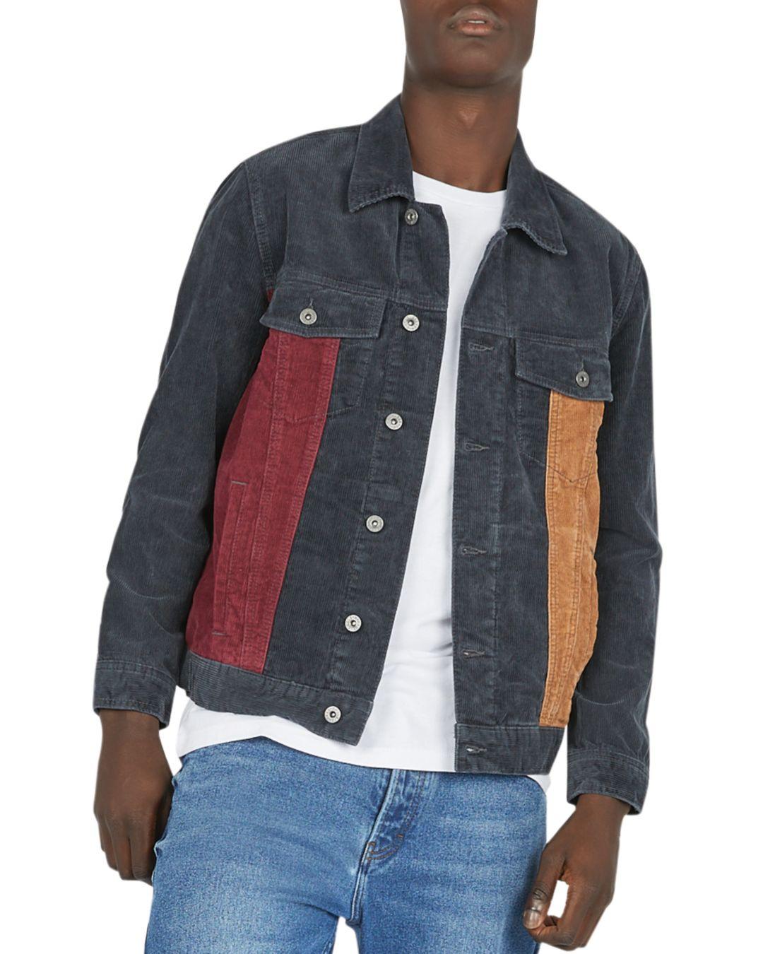 block corduroy jacket