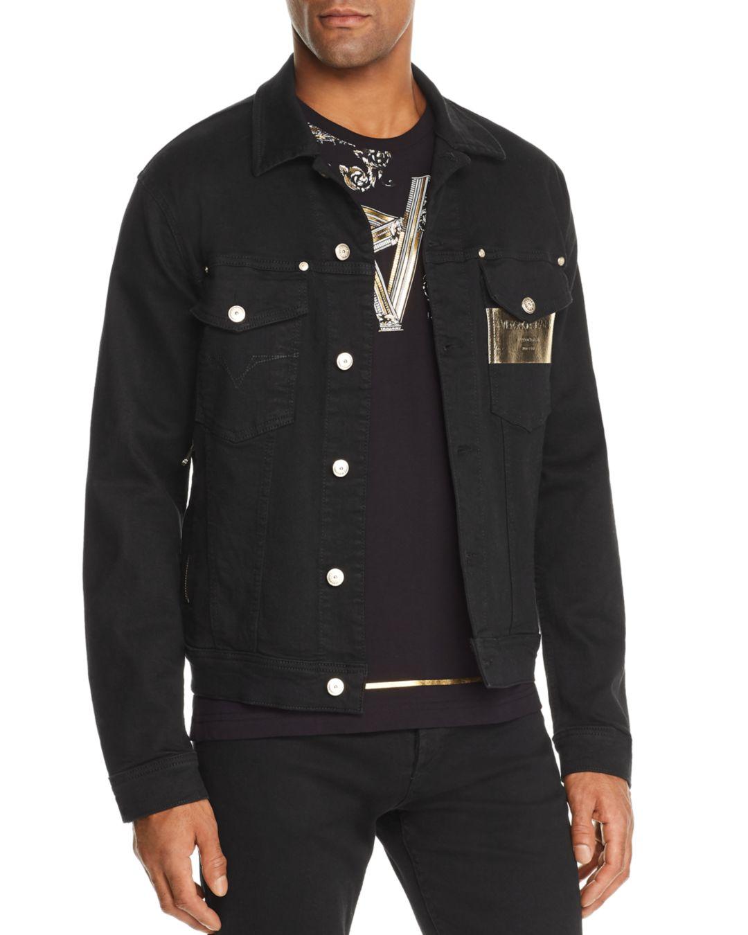 versace jeans jacket black