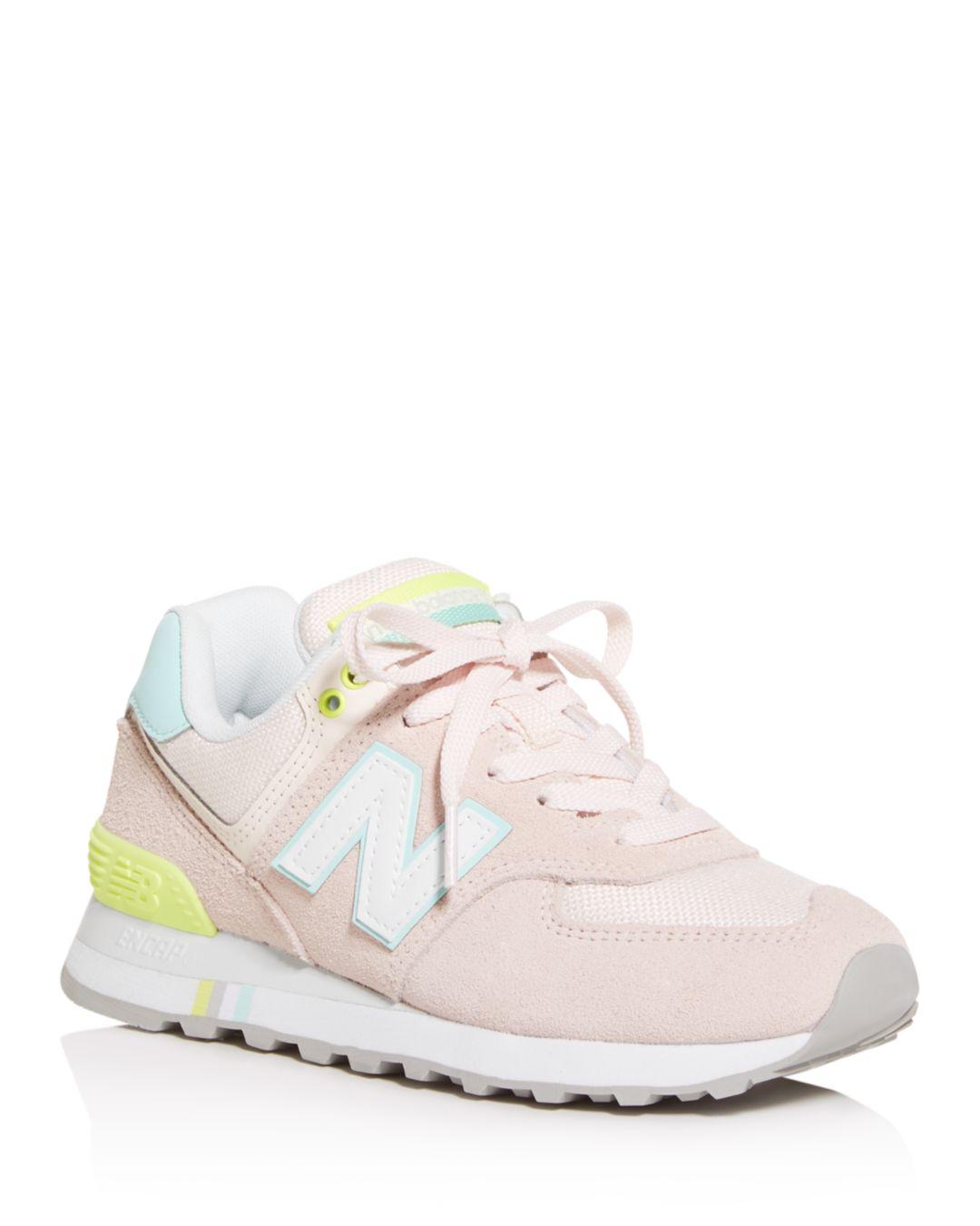 new balance 574 pink mist